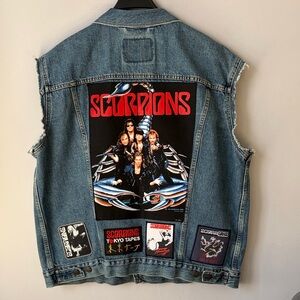 Rare Levi’s Scorpions Patched Denim Vest